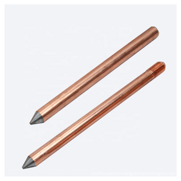 15mm Threaded copper coated steel electrical ground earth rod